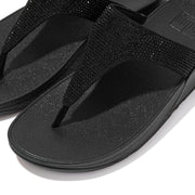 LULU Crystal Embellished Toe-Post Sandals