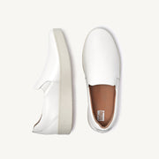 RALLY Leather Slip-On Skate Trainers