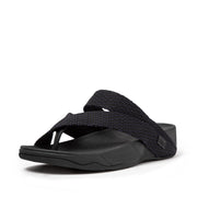 SLING Dotted-Weave Toe-Post Sandals